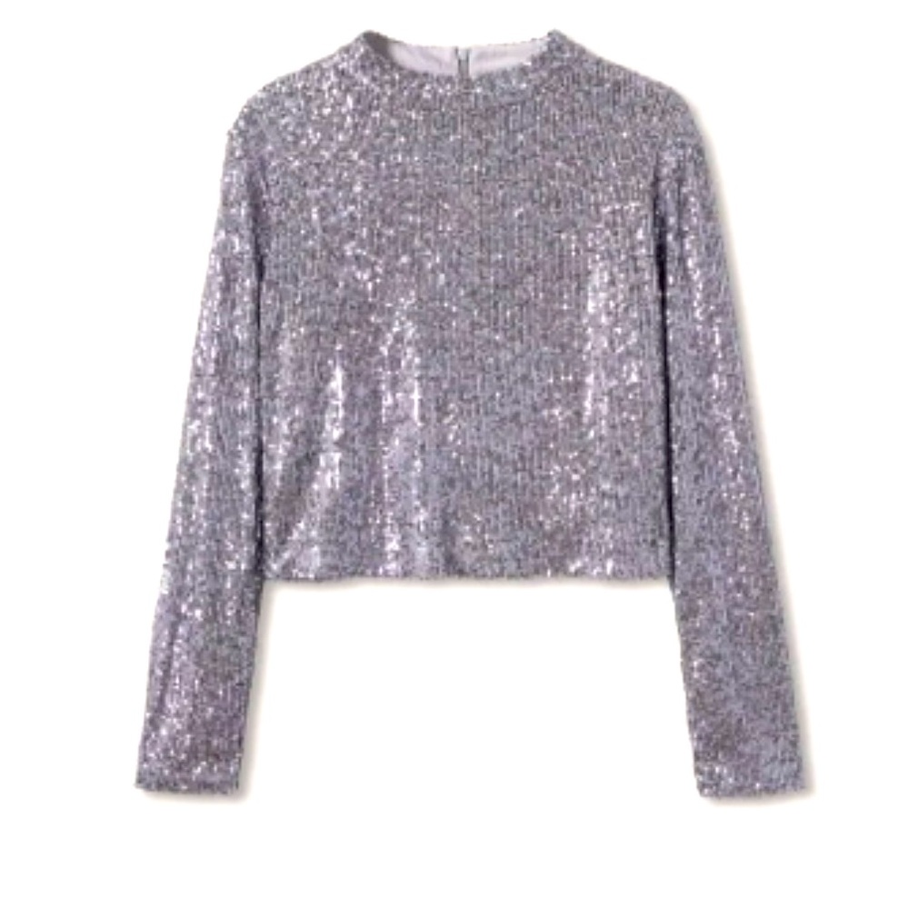 Mango Sequined Top